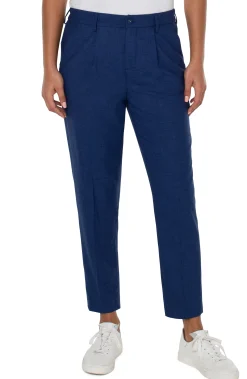 Trousers|Utility Pants-Liverpool Los Angeles AVA TAPERED TROUSER Merchantblue