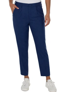 Trousers|Utility Pants-Liverpool Los Angeles AVA TAPERED TROUSER Merchantblue
