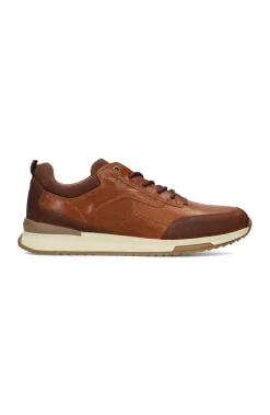 Sneakers-Liverpool Los Angeles BENNET LEATHER TEXTURED SNEAKER Cognac