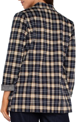 Jackets-Liverpool Los Angeles BOYFRIEND BLAZER Darknavytartanplaid