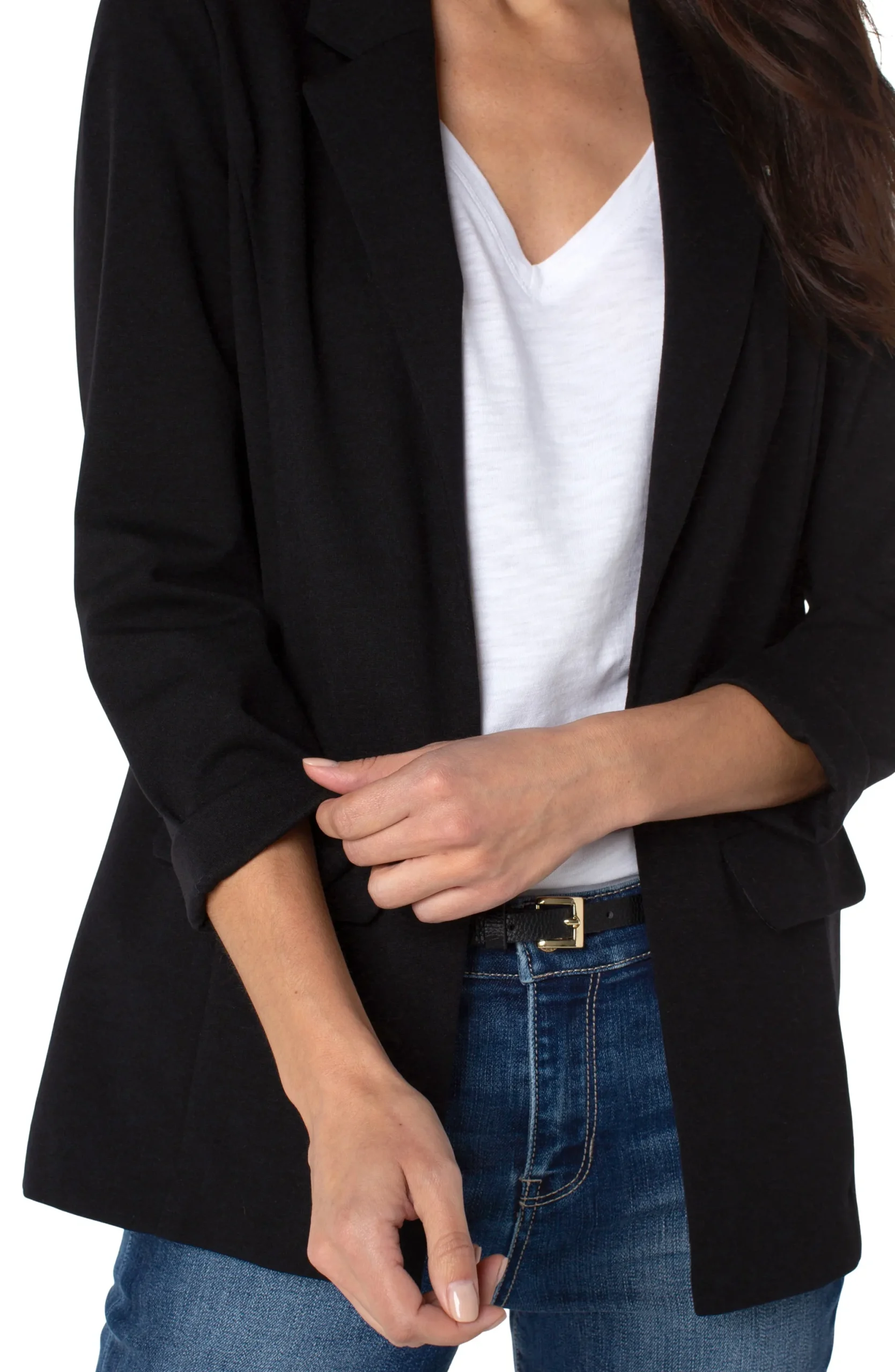 Jackets-Liverpool Los Angeles BOYFRIEND BLAZER WITH PRINCESS DARTS Black