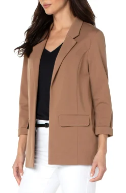 Jackets-Liverpool Los Angeles BOYFRIEND BLAZER WITH PRINCESS DARTS Maple
