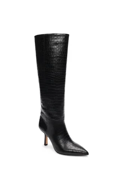 Boots-Liverpool Los Angeles BRYN MAX CALF TWO-TONE LEATHER BOOT Black
