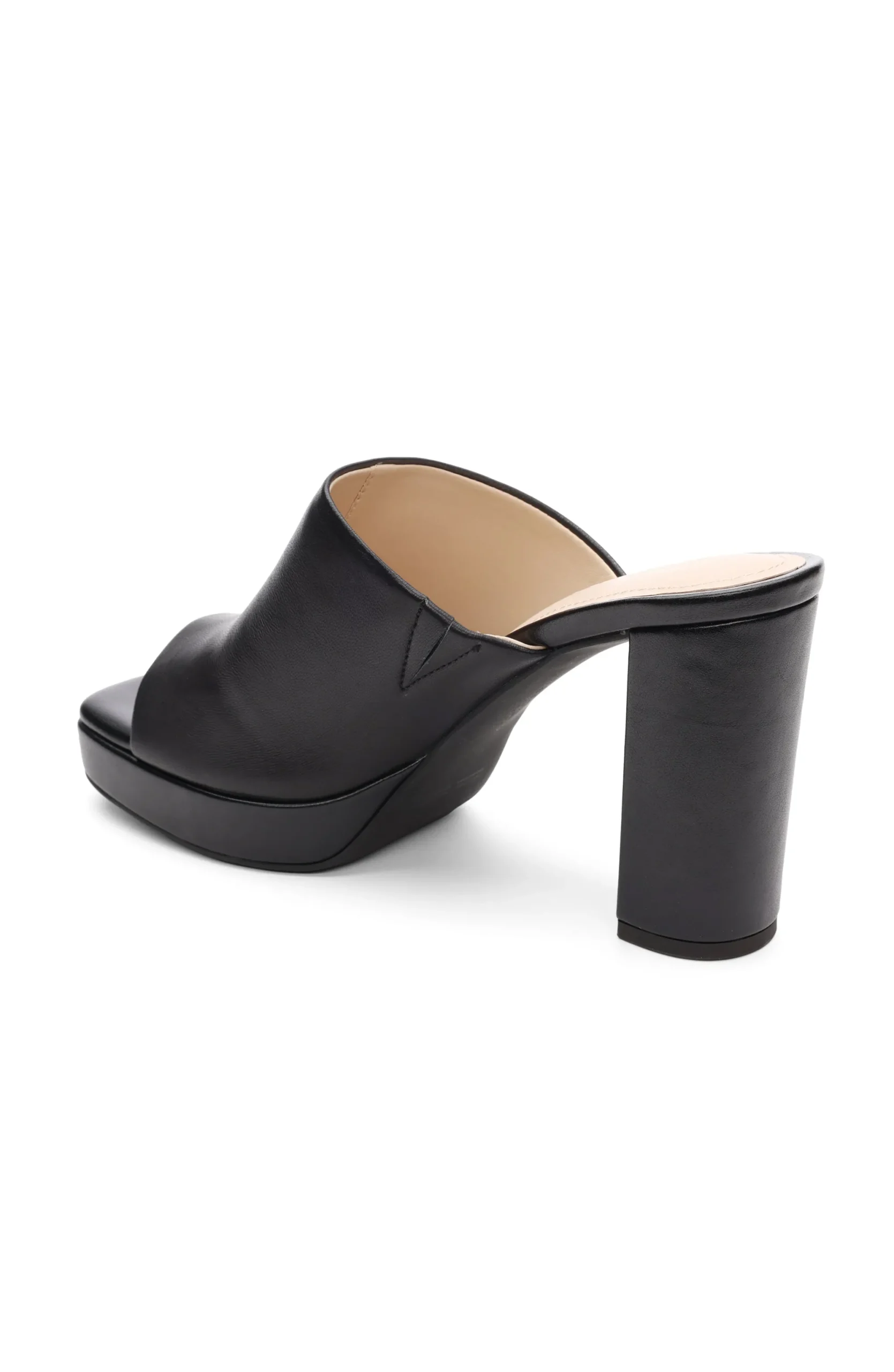 Mules-Liverpool Los Angeles CARSON HIGH BLOCK HEEL MULE Black