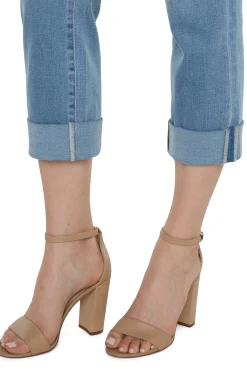 Jeans|Crops-Liverpool Los Angeles CHARLIE CROP ECO WIDE ROLLED CUFF Abbotkinney