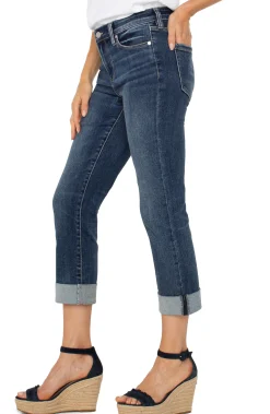 Jeans|Crops-Liverpool Los Angeles CHARLIE CROP WIDE ROLLED CUFF Wells