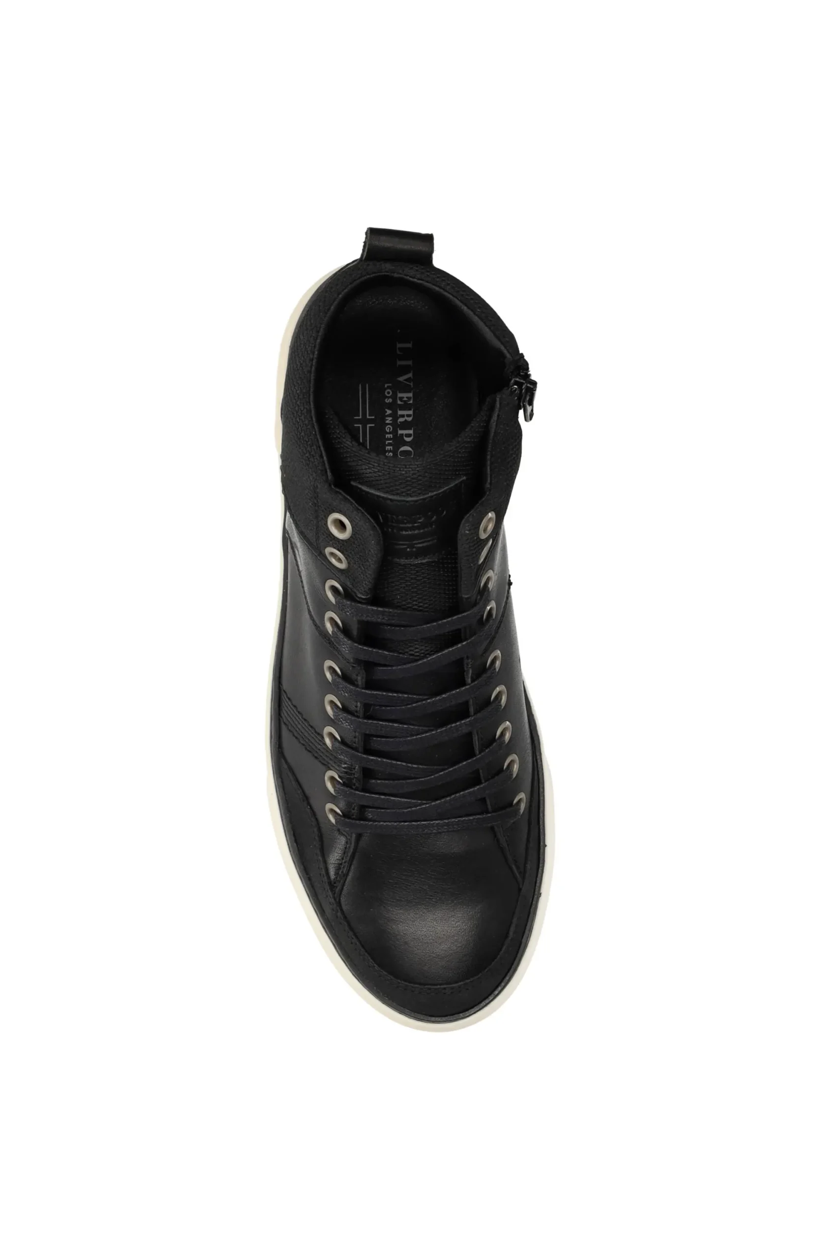 Sneakers-Liverpool Los Angeles CITATION LEATHER HIGH TOP SNEAKER Black