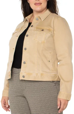 Jackets-Liverpool Los Angeles CLASSIC JEAN JACKET Hayseedtan