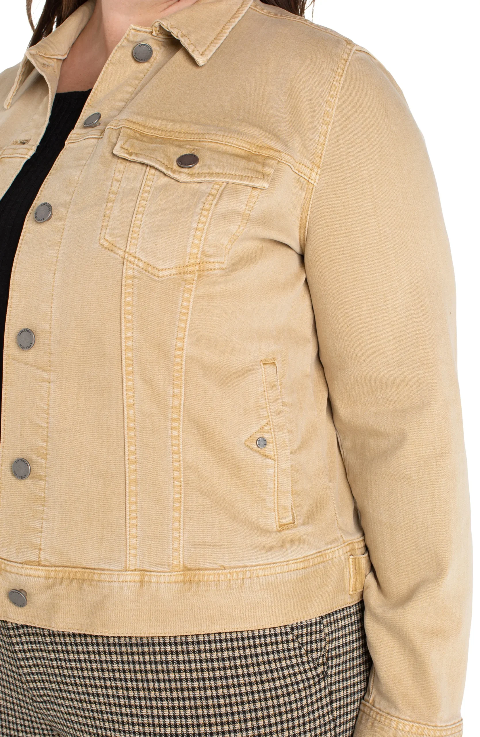 Jackets-Liverpool Los Angeles CLASSIC JEAN JACKET Hayseedtan