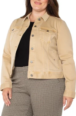 Jackets-Liverpool Los Angeles CLASSIC JEAN JACKET Hayseedtan