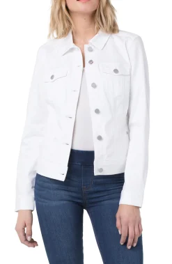 Jackets-Liverpool Los Angeles CLASSIC JEAN JACKET Brightwhite