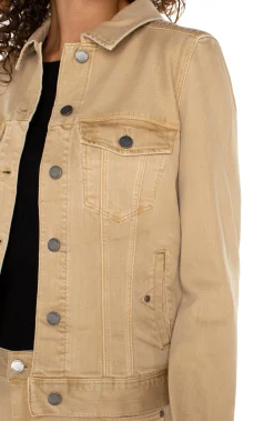 Jackets|Jackets-Liverpool Los Angeles CLASSIC JEAN JACKET Hayseedtan
