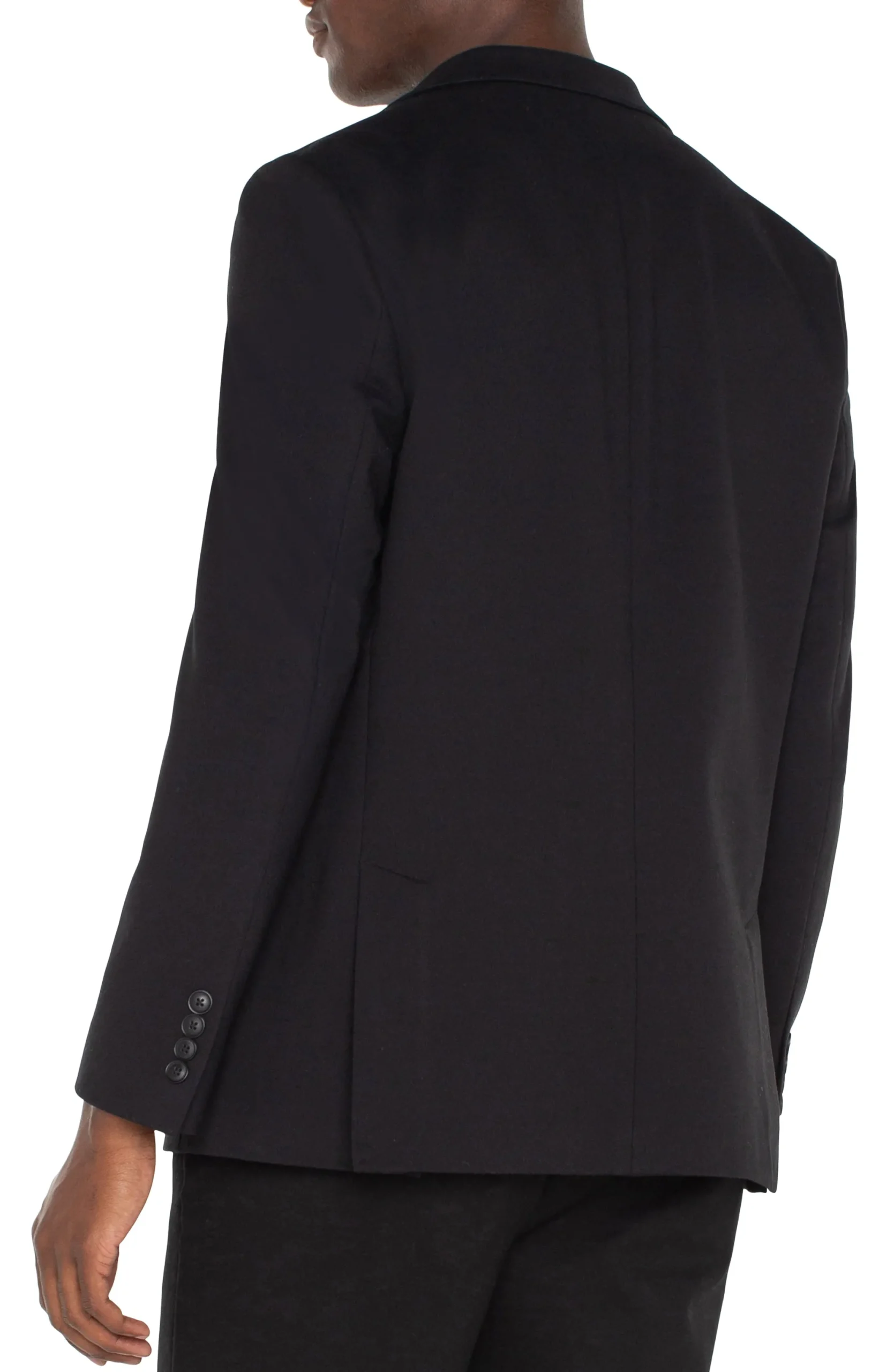 Jackets & Blazers-Liverpool Los Angeles DOUBLE VENT BLAZER Black