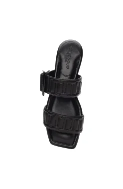 Sandals-Liverpool Los Angeles DOWNTOWN LOGO STITCH SANDAL Black