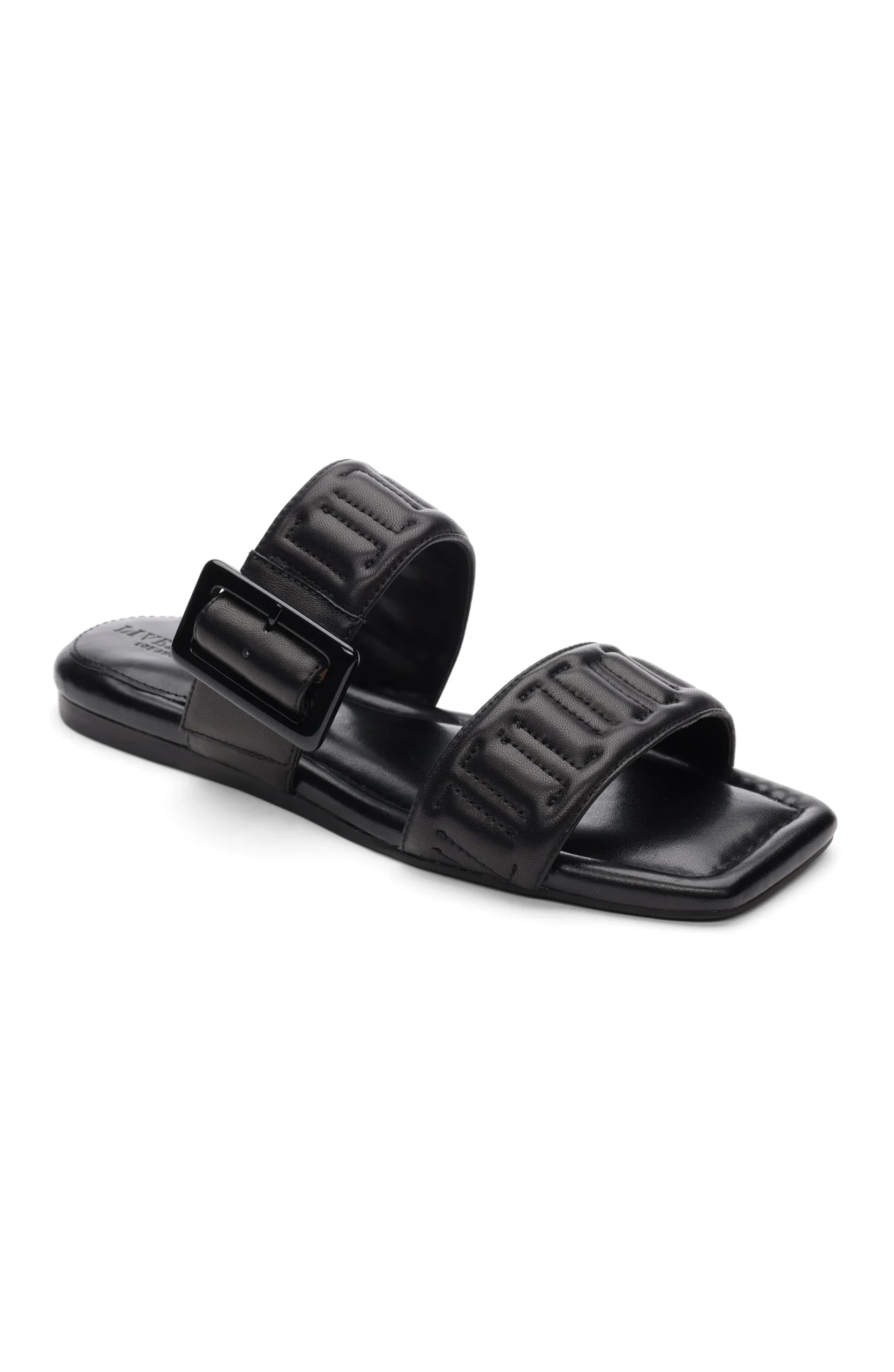 Sandals-Liverpool Los Angeles DOWNTOWN LOGO STITCH SANDAL Black