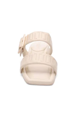 Sandals-Liverpool Los Angeles DOWNTOWN LOGO STITCH SANDAL Ecru