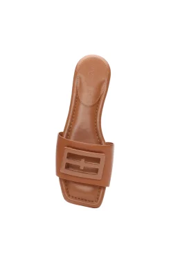 Sandals-Liverpool Los Angeles DUNBAR LOGO MEDALLION SANDALS Luggage