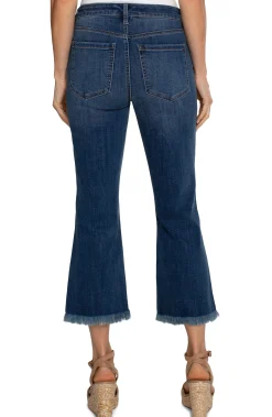 Jeans|Bootcut & Flares-Liverpool Los Angeles ECO HANNAH CROP FLARE WITH FRAY HEM Elkmont