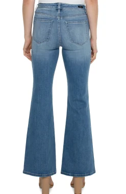Jeans|Bootcut & Flares-Liverpool Los Angeles ECO HANNAH FLARE WITH FLAP FRONT POCKETS Overlook