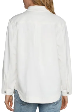 Mules-Liverpool Los Angeles ECO SHIRT JACKET Brightwhite