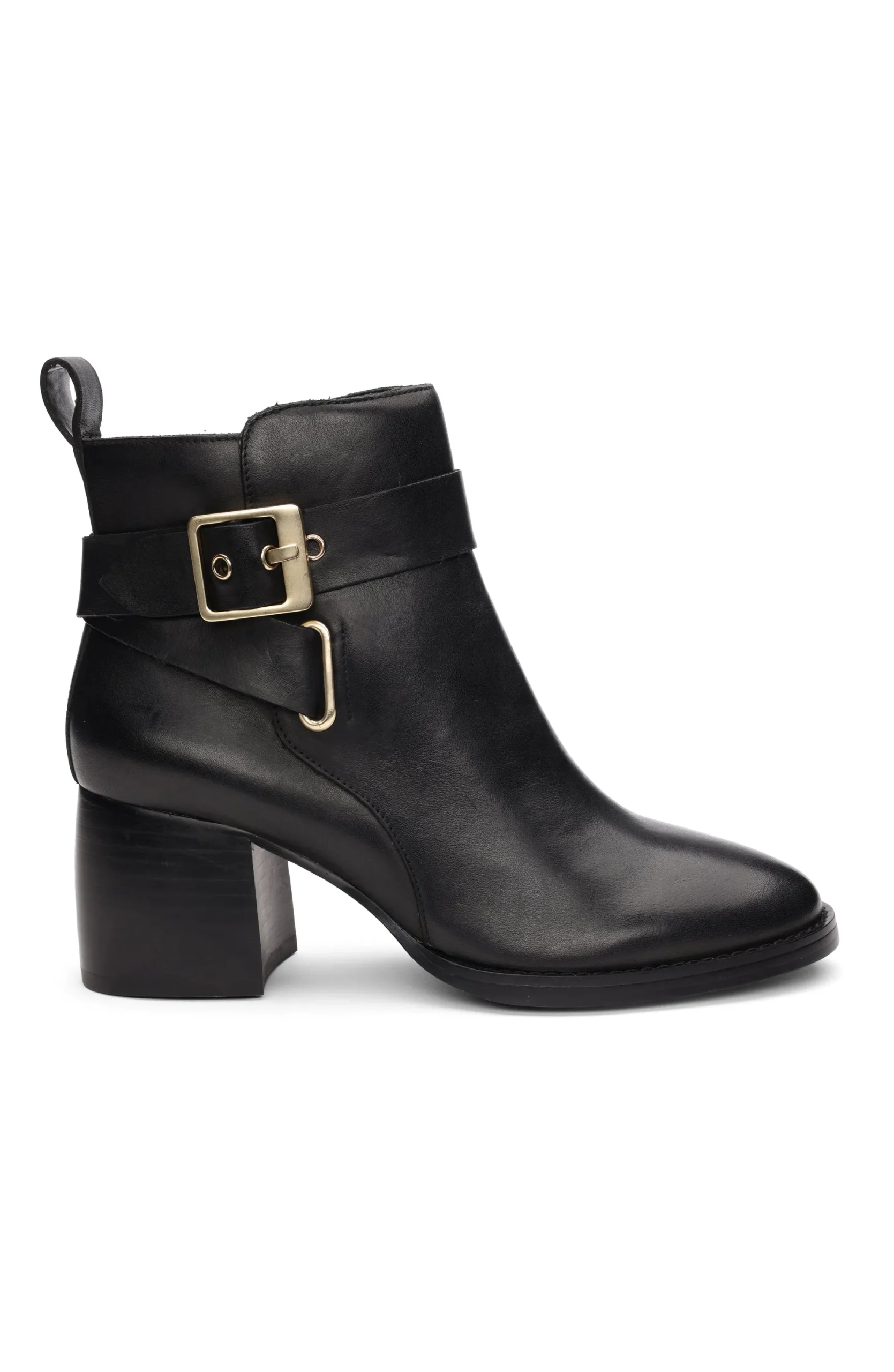 Boots-Liverpool Los Angeles ENCINO BOOTIE WITH ANKLE STRAP Black