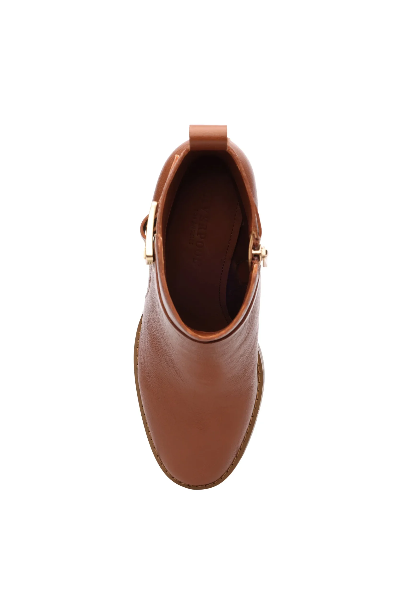 Boots-Liverpool Los Angeles ENCINO BOOTIE WITH ANKLE STRAP Pecan