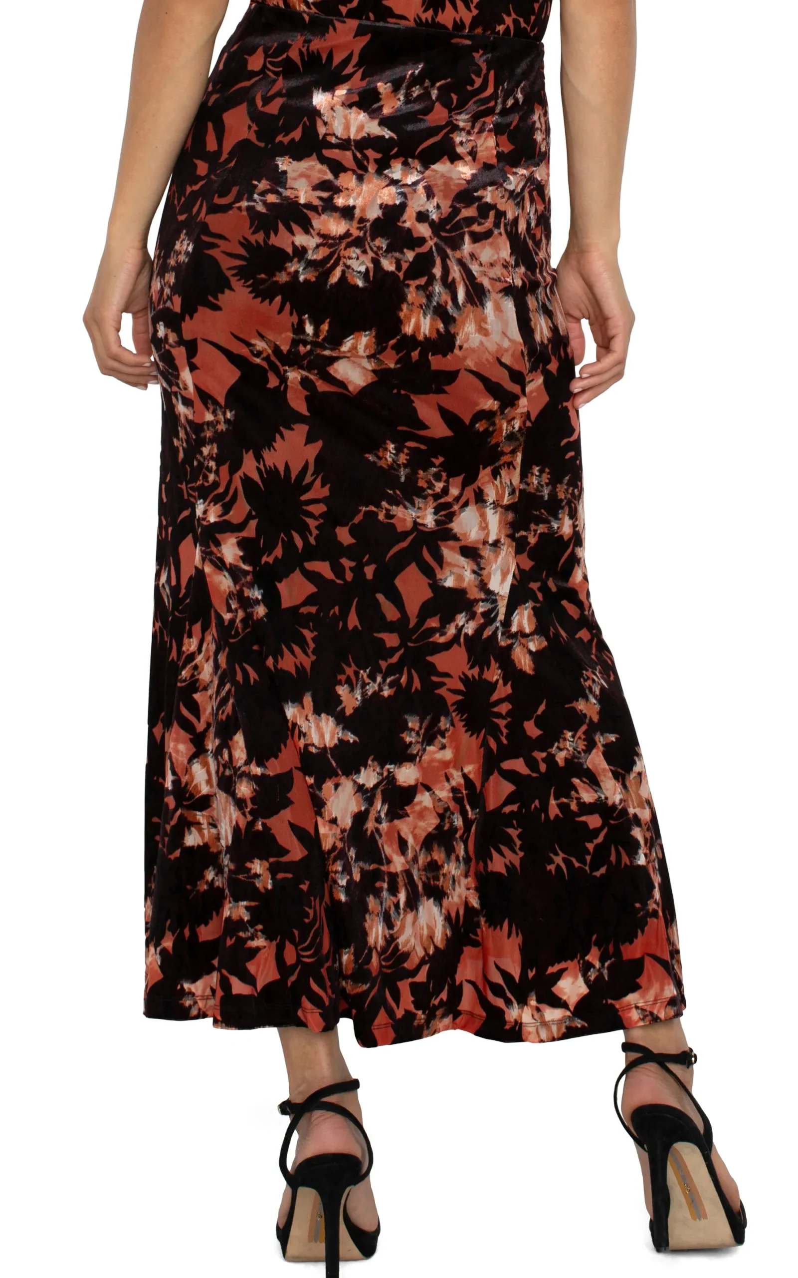 Skirts|Skirts-Liverpool Los Angeles FIT AND FLARE KNIT PULL ON SKIRT Fireopalburnout