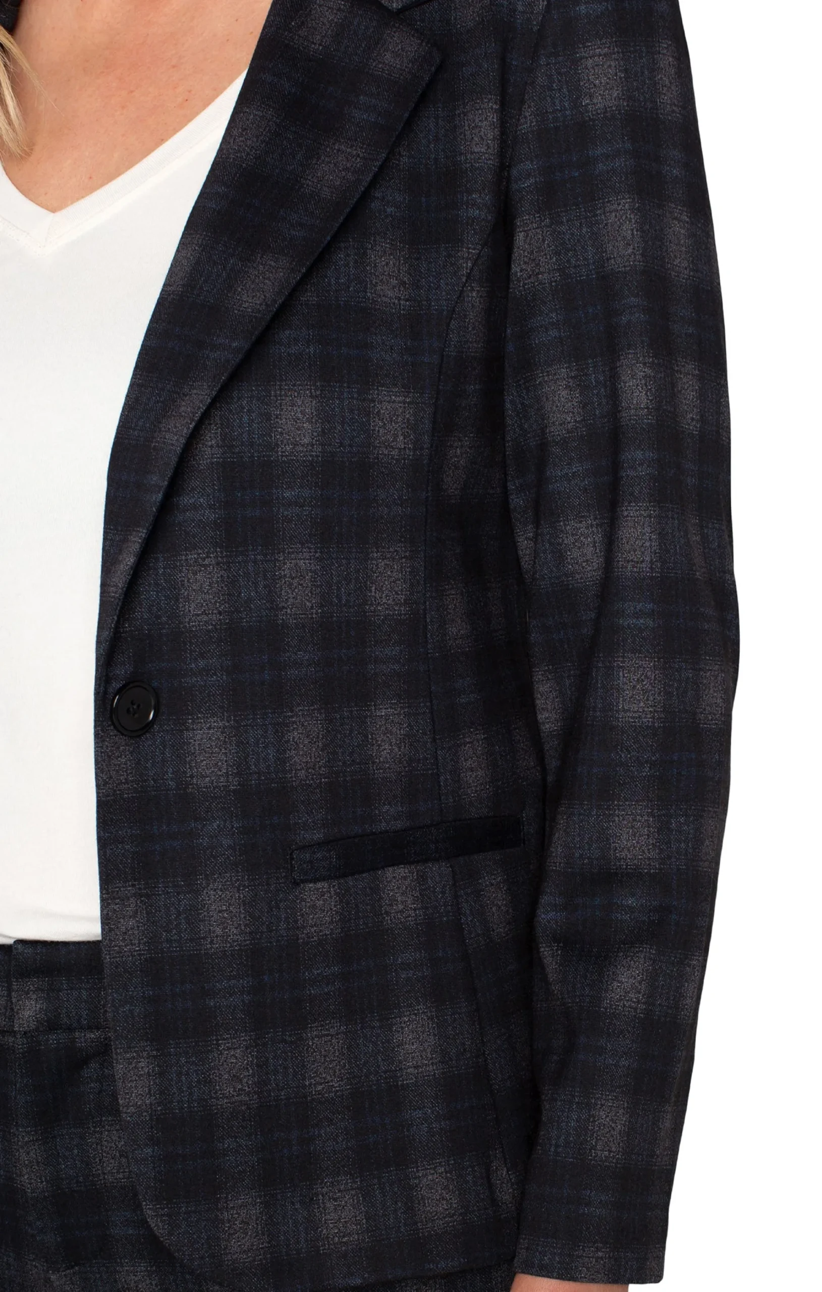 Jackets-Liverpool Los Angeles FITTED BLAZER Charcoalgreyblackberry
