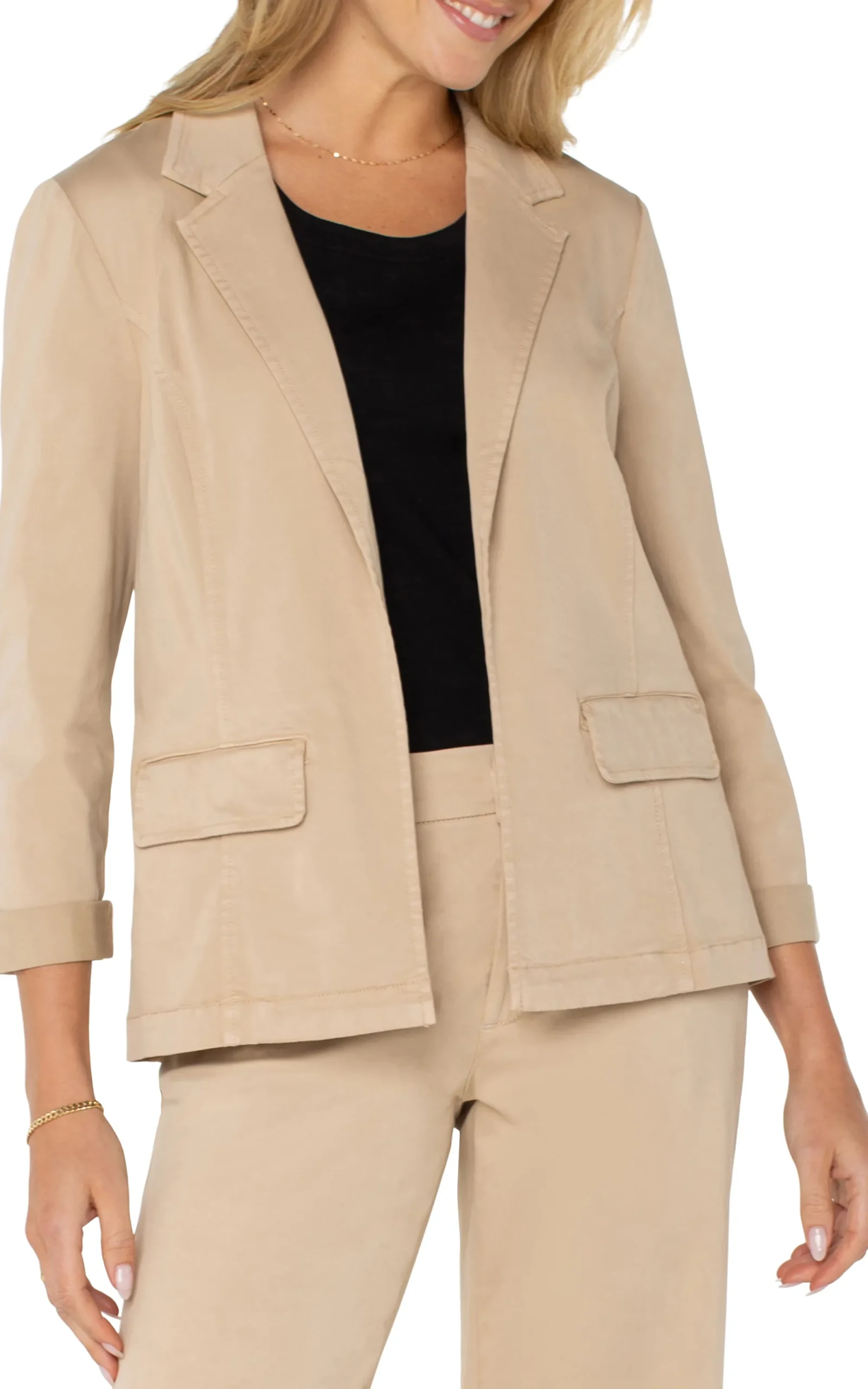 Jackets-Liverpool Los Angeles FITTED BLAZER Cappuccino