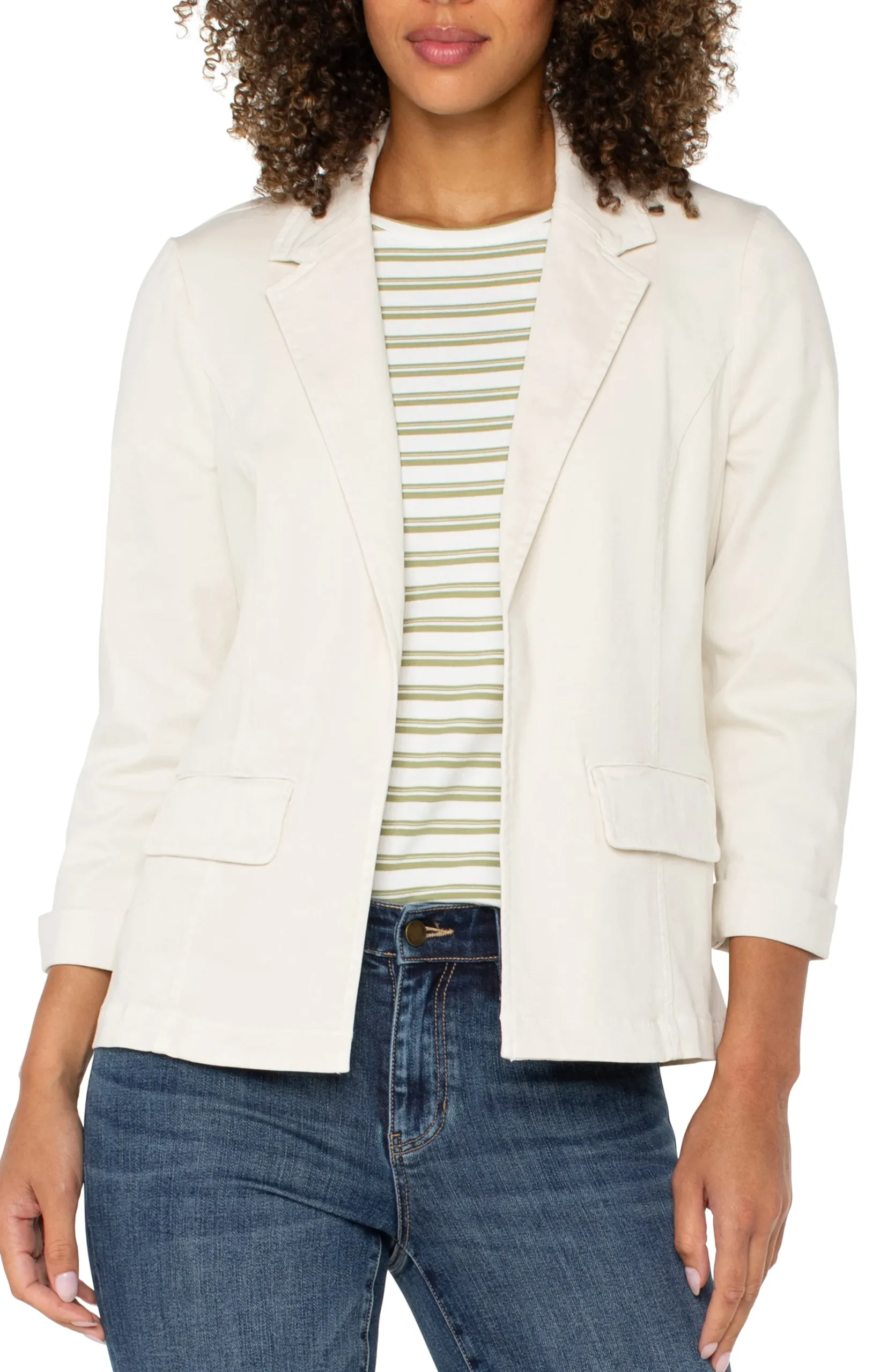 Jackets-Liverpool Los Angeles FITTED BLAZER Bone