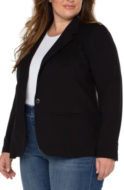 Jackets-Liverpool Los Angeles FITTED BLAZER Black