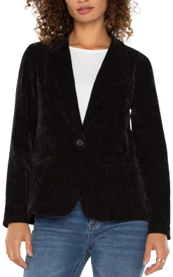 Jackets-Liverpool Los Angeles FITTED BLAZER Black