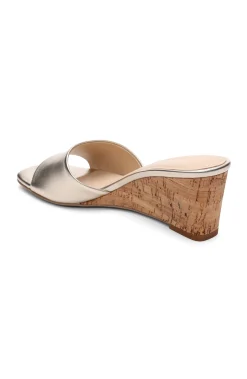 Mules|Wedges & Espadrilles-Liverpool Los Angeles FLOWERS WEDGE MULE Gold