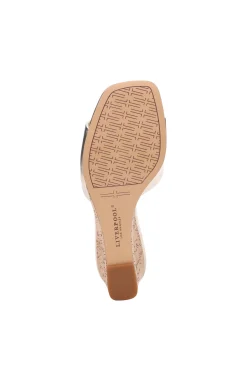 Mules|Wedges & Espadrilles-Liverpool Los Angeles FLOWERS WEDGE MULE Gold