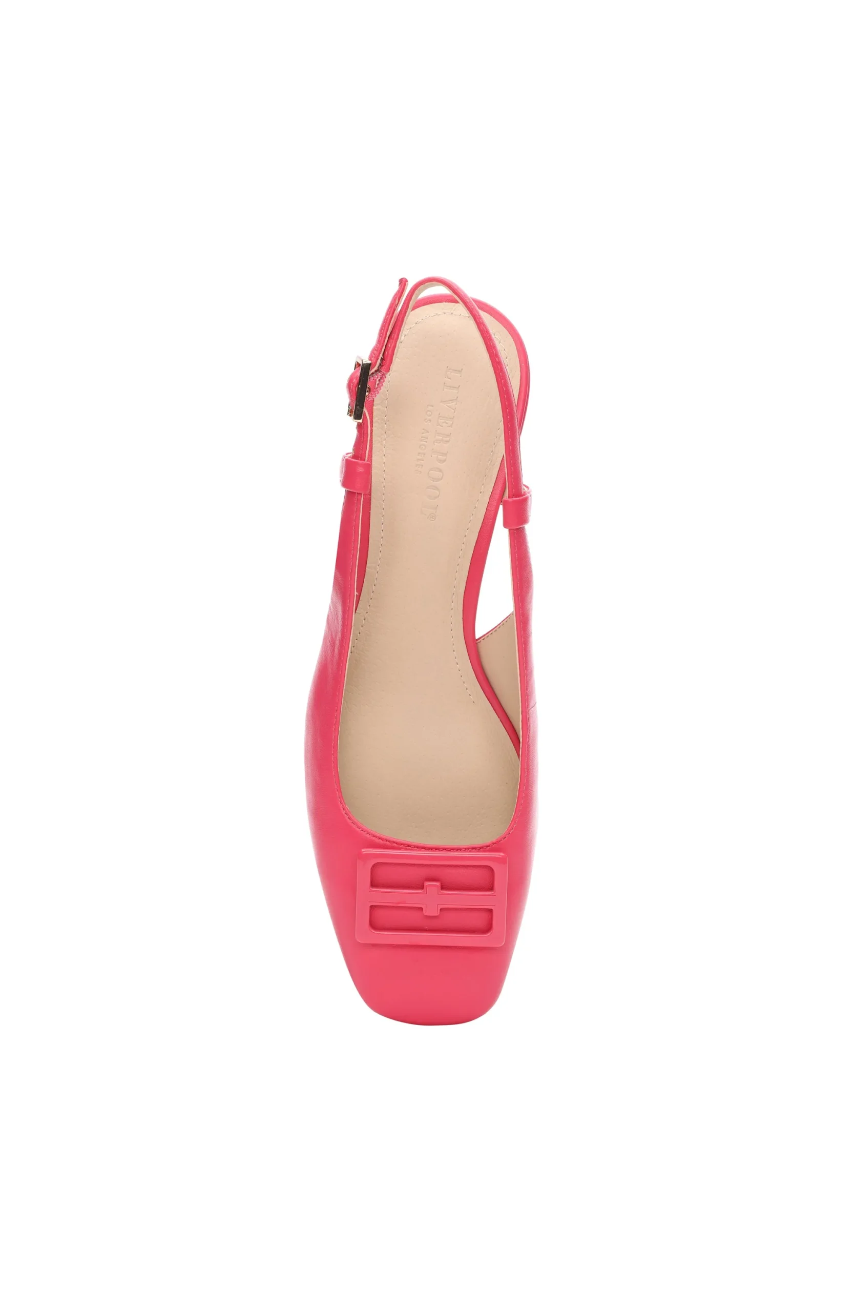 Flats-Liverpool Los Angeles GETTY SLINGBACK WITH LOGO MEDALLION Pinkpunch