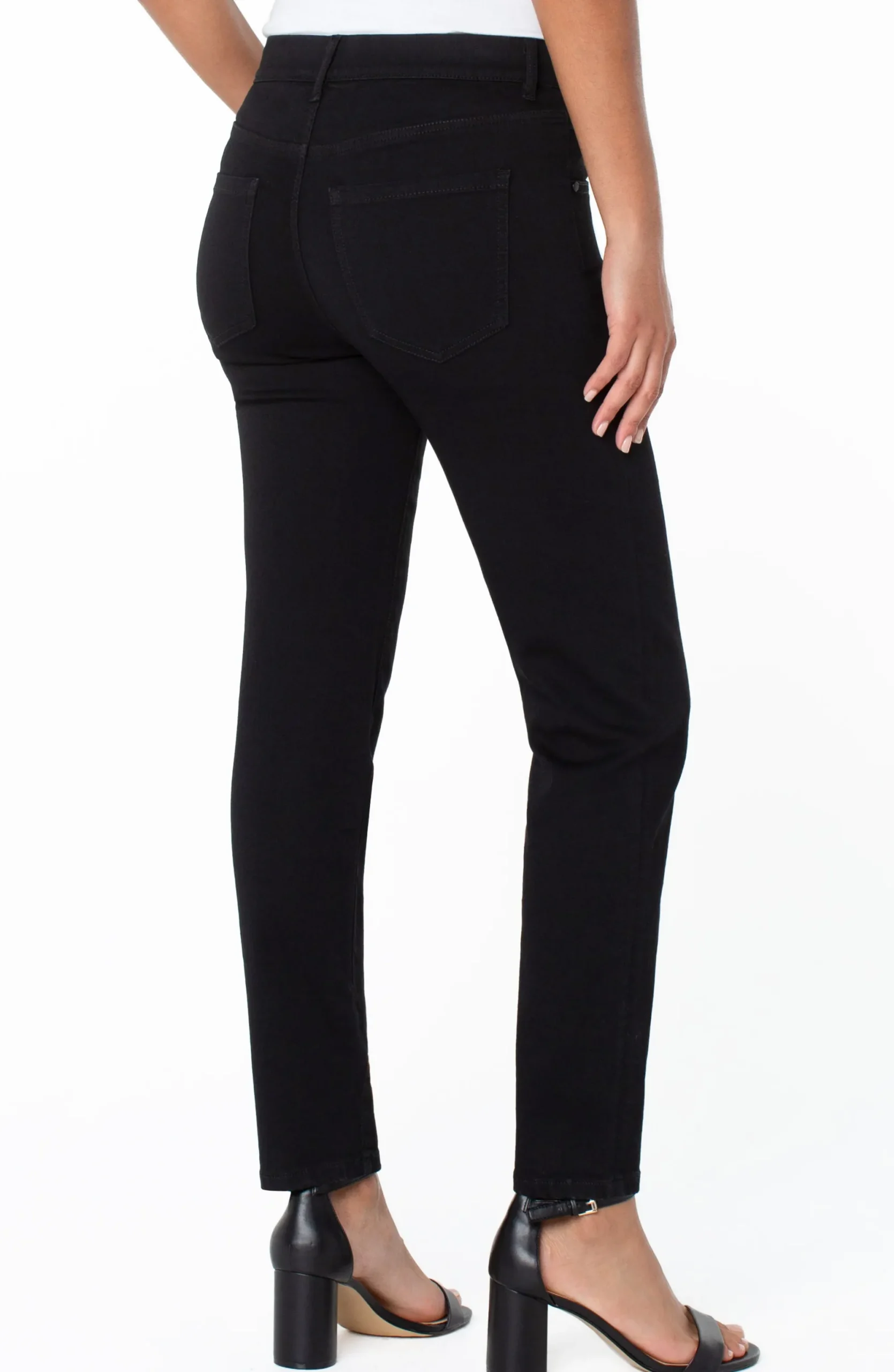 Slim|Pull-On-Liverpool Los Angeles GIA GLIDER® SLIM ECO Overdyeblack