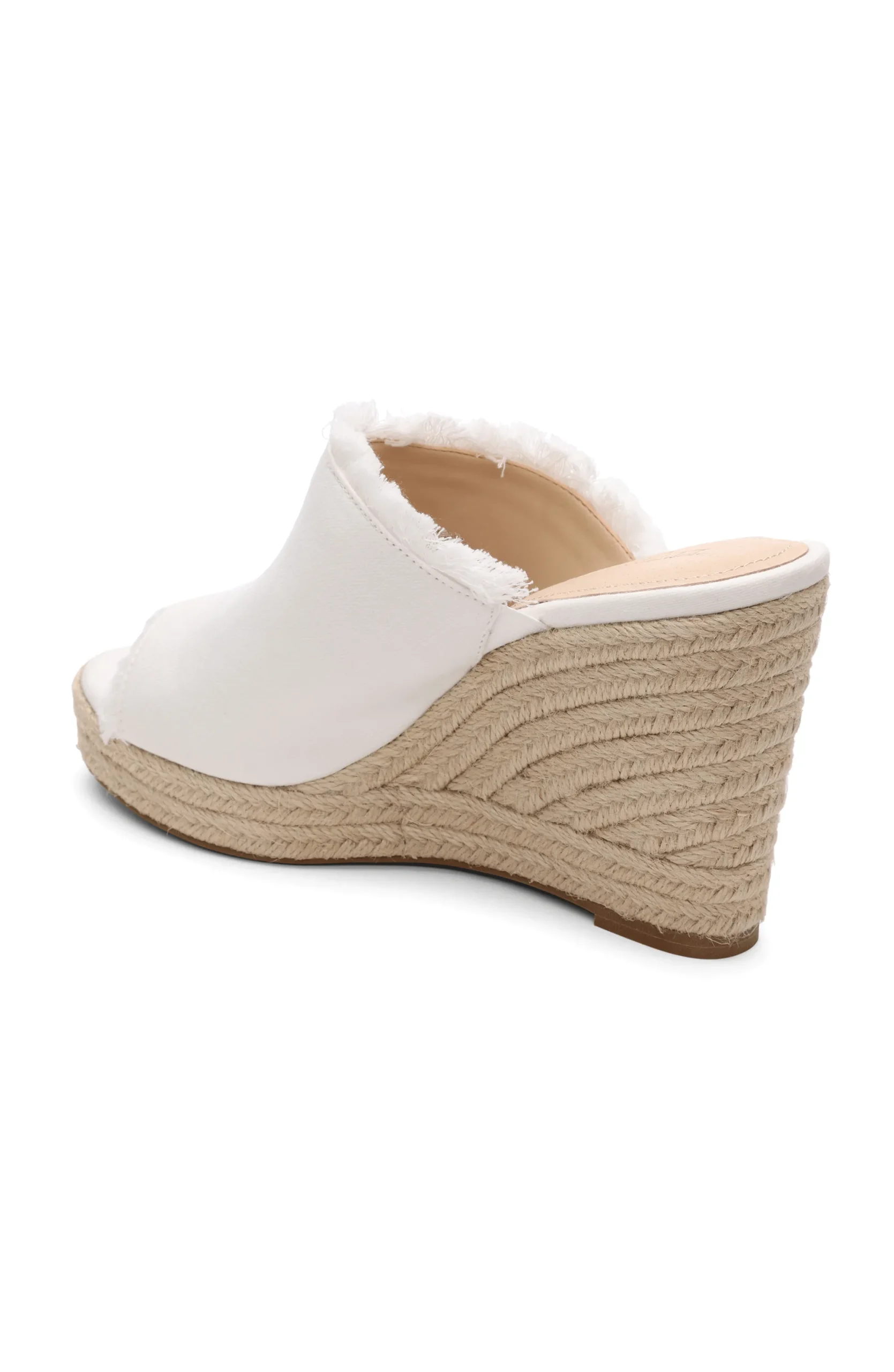 Wedges & Espadrilles-Liverpool Los Angeles HOLLYWOOD FRAY EDGE ESPADRILLE Ecru