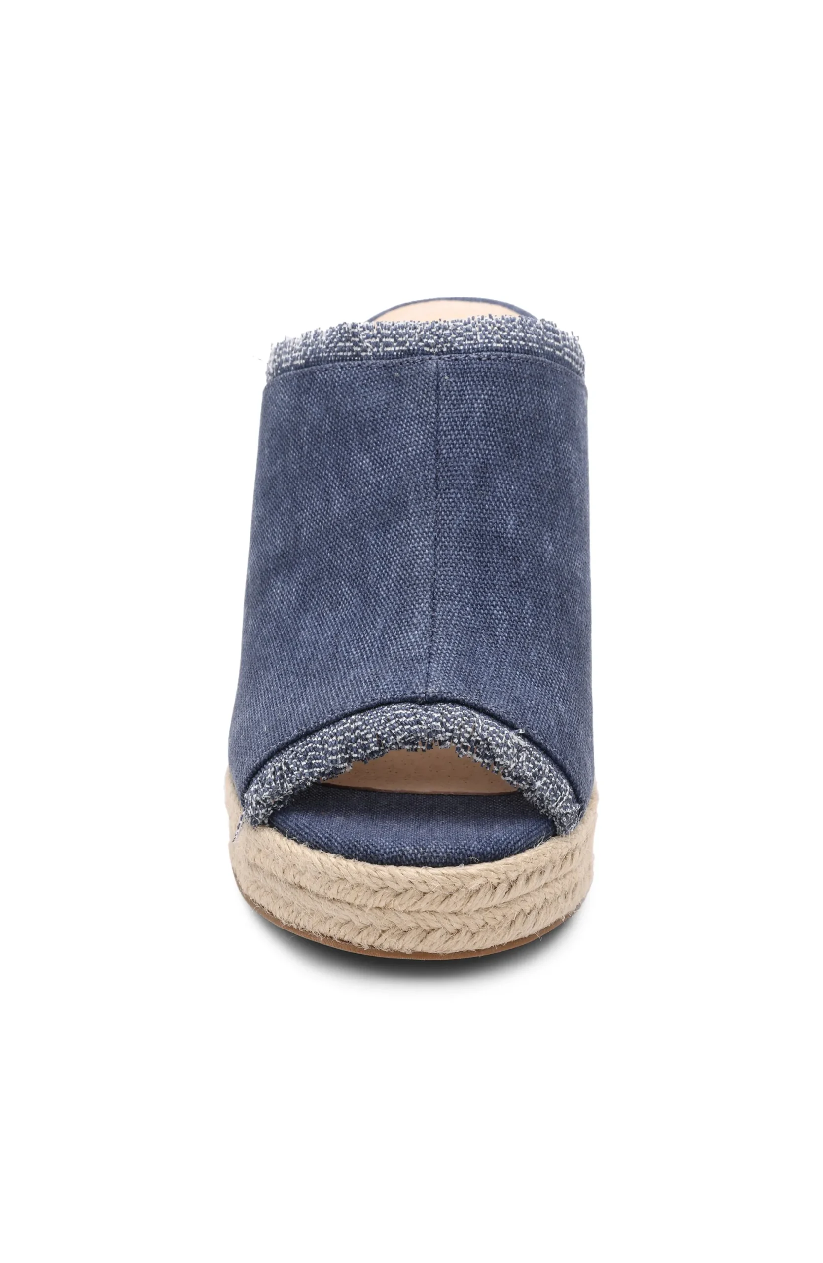 Wedges & Espadrilles-Liverpool Los Angeles HOLLYWOOD FRAY EDGE ESPADRILLE Indigo