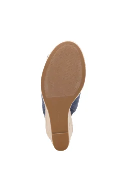 Wedges & Espadrilles-Liverpool Los Angeles HOLLYWOOD FRAY EDGE ESPADRILLE Indigo