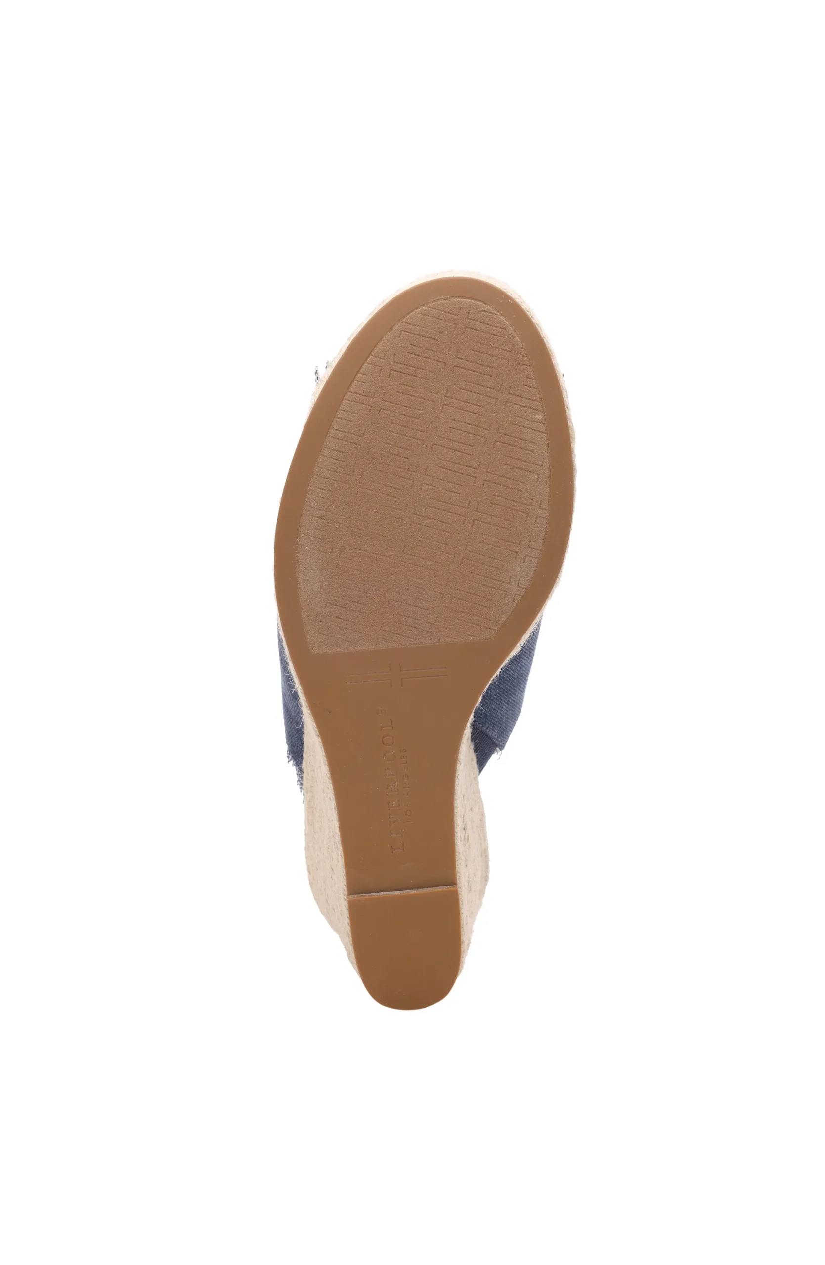 Wedges & Espadrilles-Liverpool Los Angeles HOLLYWOOD FRAY EDGE ESPADRILLE Indigo
