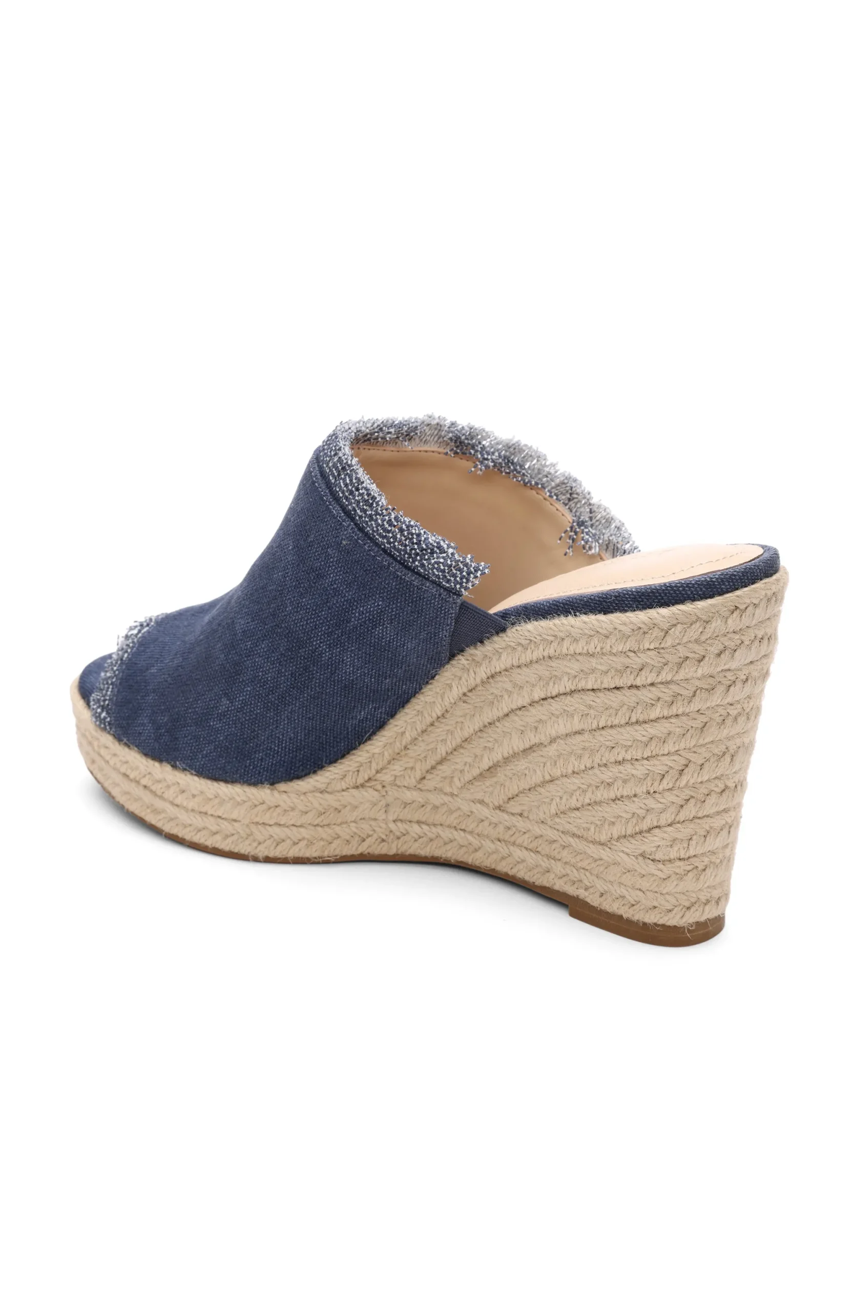 Wedges & Espadrilles-Liverpool Los Angeles HOLLYWOOD FRAY EDGE ESPADRILLE Indigo