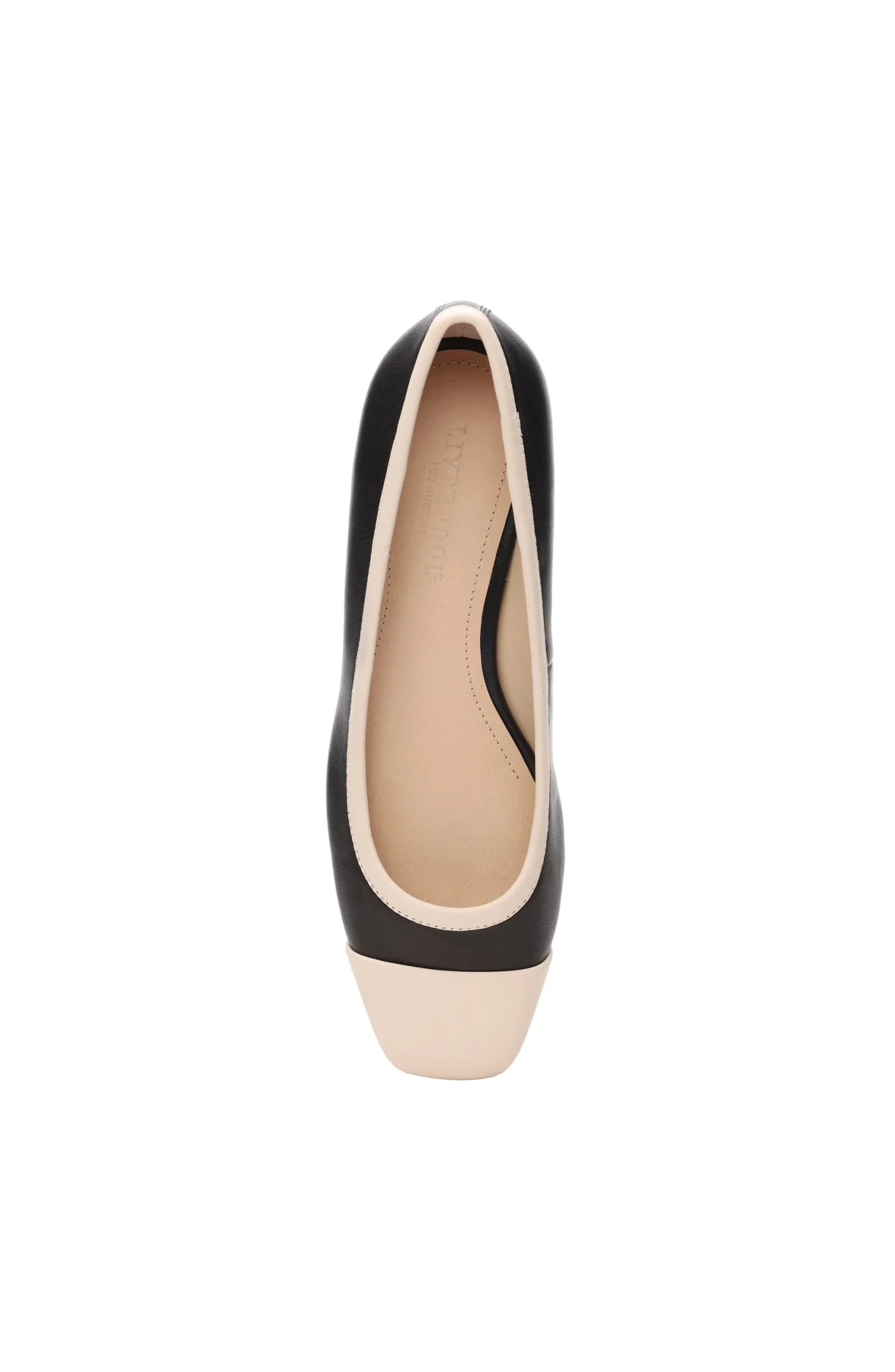 Flats-Liverpool Los Angeles IRVINE ROUNDED TOE SLIP ON WITH BLOCK HEEL Blackecru