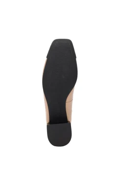 Flats-Liverpool Los Angeles IRVINE ROUNDED TOE SLIP ON WITH BLOCK HEEL Nudeblack