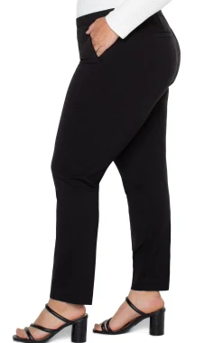 Pants-Liverpool Los Angeles KAYLA PULL-ON TROUSER Black