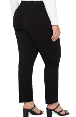 Pants-Liverpool Los Angeles KAYLA PULL-ON TROUSER Black