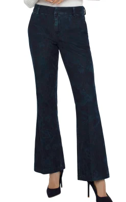 Trousers-Liverpool Los Angeles KELSEY FLARE TROUSER Shadowfloral