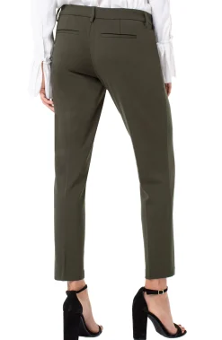 Trousers|Pants-Liverpool Los Angeles KELSEY KNIT TROUSER SUPER STRETCH Olivebranch