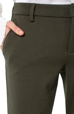 Trousers|Pants-Liverpool Los Angeles KELSEY KNIT TROUSER SUPER STRETCH Olivebranch