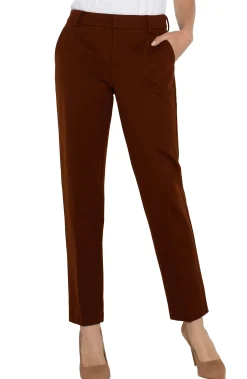 Trousers|Pants-Liverpool Los Angeles KELSEY KNIT TROUSER SUPER STRETCH Richmahogany