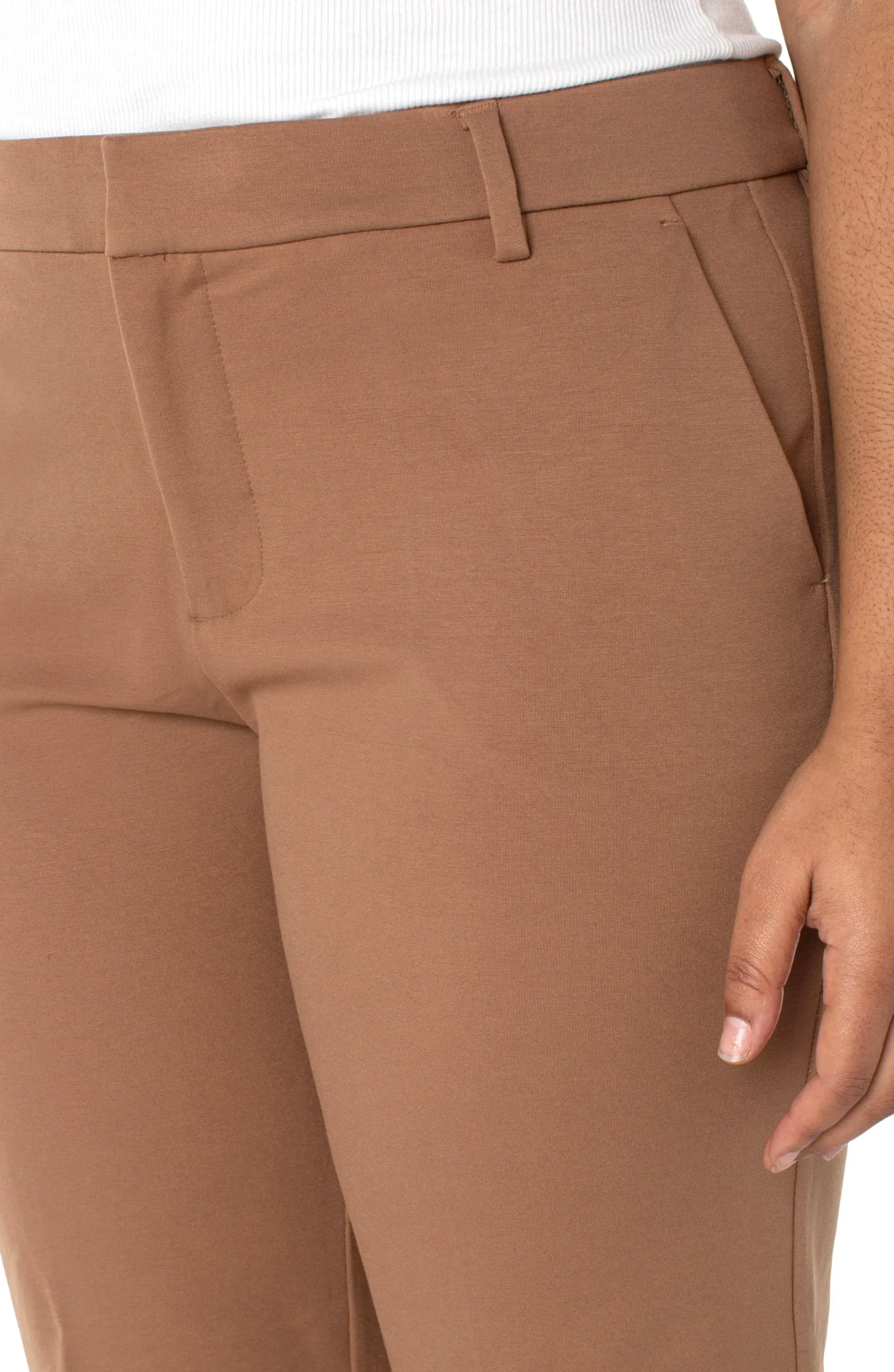 Pants-Liverpool Los Angeles KELSEY TROUSER SUPER STRETCH Maple